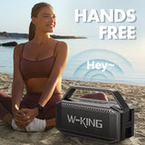 W-KING D9-1 100W Peak 60W RMS Deep Bass Bluetooth Speaker, IPX6 Portable Waterproof Loud Bluetooth