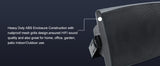 Herdio 4PCS 6.5'' 800W Passive Outdoor Speakers Wired Waterproof 2-Way Wall Mounte