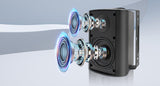 Herdio Passive Outdoor Speakers Wired Waterproof All-Weather Durability 400W Mounted