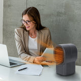 500W Portable Electric Space Heater Mini Desktop Fan Heater for Home Office