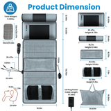 Full Body Vibration Massage Mat with Neck & Foot Massager