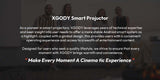 XGODY Projector Netflix Officially 700 ANSI 4K Voice Control Smart for Home