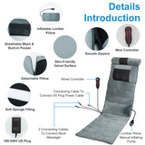 Full Body Vibration Massage Mat with Neck Kneading Massager for Family