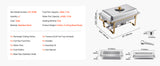 SucceBuy 8 Qt 2 4 Pack Chafing Dish Buffet Set Stainless Steel Chafer with 4 Full Size Pans