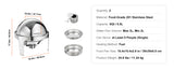 SucceBuy Roll Top Chafing Dish Buffet Set 6 Qt 2 Pack Stainless Steel Chafer with 2 Full Size Pans