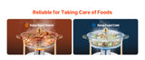 SucceBuy 4 Pack Chafing Dish Buffet Set Stainless Steel Chafer w/4 Full Size Pan