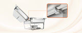 SucceBuy 8QT Rectangle Chafing Dish 2/4/6 Packs w/ Full Size Pans Buffet Catering Warmer