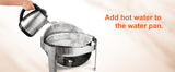 SucceBuy Roll Top Chafing Dish Buffet Set 6 Qt 2 Pack Stainless Steel Chafer with 2 Full Size Pans