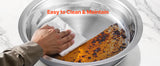 SucceBuy 5 Qt 2 4 Pack Chafing Dish Buffet Set Stainless Steel Chafer with 4 Full Size Pans