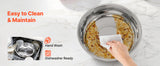 SucceBuy 4 Pack Chafing Dish Buffet Set Stainless Steel Chafer w/4 Full Size Pan