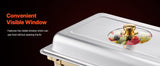SucceBuy 8 Qt 2 4 Pack Chafing Dish Buffet Set Stainless Steel Chafer with 4 Full Size Pans