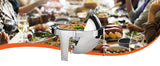 SucceBuy Roll Top Chafing Dish Buffet Set 6 Qt 2 Pack Stainless Steel Chafer with 2 Full Size Pans