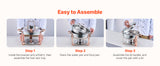 SucceBuy 5 Qt 2 4 Pack Chafing Dish Buffet Set Stainless Steel Chafer with 4 Full Size Pans