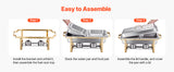 SucceBuy 8 Qt 4 Pack Chafing Dish Buffet Set Stainless Steel Chafer with 2 Full Size