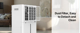 SucceBuy 52Pints Dehumidifier for Home & Basement Drain Hose