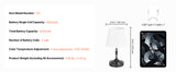 SucceBuy Cordless Table Lamp 5200mAh Built-in Rechargeable Battery Desk Lamp 3-Level Brightness Fabric Shade Color Temperature