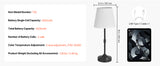 SucceBuy Cordless Table Lamp 5200mAh Built-in Rechargeable Battery Desk Lamp