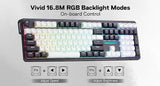Redragon K745 PRO Wireless Gasket RGB 108 Keys Mechanical Gaming Keyboardw/Extra 4 Hotkeys, Hot-Swap Socket