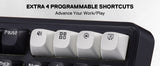 Redragon K745 PRO Wireless Gasket RGB 108 Keys Mechanical Gaming Keyboardw/Extra 4 Hotkeys, Hot-Swap Socket