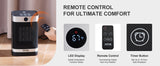 SucceBuy Electric Space Heater with Thermostat Remote Control for Desk
