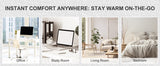 SucceBuy Electric Space Heater with Thermostat Remote Control for Desk