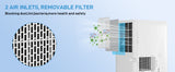 3-in-1 Portable AC, Dehumidifier, and Fan Mode, AC Unit with 24H Timer