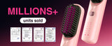 10000mAh Cordless Hair Straightener Comb Brush 5S Fast Heating for Travel - 300M Negative Ions