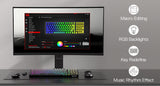 Redragon K744 PRO 99 Keys Wireless Gasket RGB Gaming Keyboard, 3-Mode Mechanical Keyboard w/Hot-Swap Socket