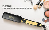 KIPOZI Professional Hair Straightener Titanium Flat Iron with Digital LCD Display Dual Voltage