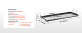 SucceBuy Carbon Steel Griddle Universal Flat Top Rectangular Plate Gas Grill Griddle