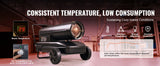 SucceBuy Portable Torpedo Diesel Space Heater W/ Thermostat Tank Energy