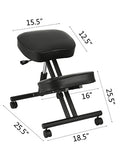 SucceBuy Ergonomic Kneeling Chair Stool W/ Thick Cushion Home Office Chair Improving Body Posture