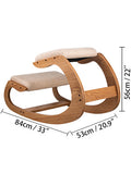 SucceBuy Ergonomic Kneeling Chair Stool W/ Thick Cushion Home Office Chair Improving Body Posture
