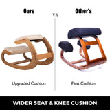 SucceBuy Ergonomic Kneeling Chair Stool W/ Thick Cushion Home Office Chair Improving Body Posture