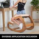SucceBuy Ergonomic Kneeling Chair Stool W/ Thick Cushion Home Office Chair Improving Body Posture