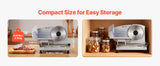 SucceBuy 6.7-10 inch Meat Slicer Electric Deli Slicer Machine with two SUS420 Blades