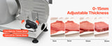 SucceBuy 6.7-10 inch Meat Slicer Electric Deli Slicer Machine with two SUS420 Blades