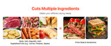 SucceBuy 6.7-10 inch Meat Slicer Electric Deli Slicer Machine with two SUS420 Blades