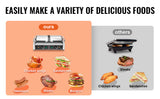 SucceBuy Commercial Panini Grill 3600W Electric Sandwich Panini Maker