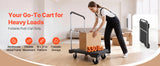 SucceBuy 330LBS Foldable Push Cart Dolly Folding Platform Hand Truck with Adjustable