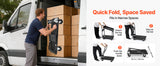 SucceBuy 700 lbs 2 Tier Foldable Heavy Push Cart Dolly Platform Hand Truck