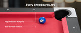 SucceBuy 6 ft Pool Table Adjustable Feet Game Table Includes Ball Cue