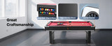 SucceBuy 6 ft Pool Table Adjustable Feet Game Table Includes Ball Cue