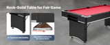 SucceBuy 6 ft Pool Table Adjustable Feet Game Table Includes Ball Cue