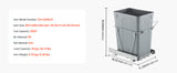 SucceBuy Pullout Trash Can for Kitchen Cabinets w/Heavy Duty Metal Soft Close Sliding System