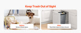 SucceBuy Pullout Trash Can for Kitchen Cabinets w/Heavy Duty Metal Soft Close Sliding System