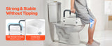 SucceBuy Raised Toilet Seat 5-Inch Lift Height Widened Commode Elevated Toilet Seat Rise