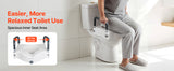 SucceBuy Raised Toilet Seat 5-Inch Lift Height Widened Commode Elevated Toilet Seat Rise