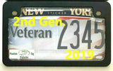 2nd Gen. PTP Motorcycle Clear License Plate Cover Shield & Black Metal Frame Combo