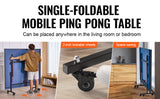 Indoor MDF Portable Table Tennis Table Foldable Ping Pong Table with Net